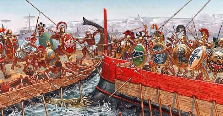 Αλάλια, 60 ελληνικά πλοία νικούν 120 εχθρικά