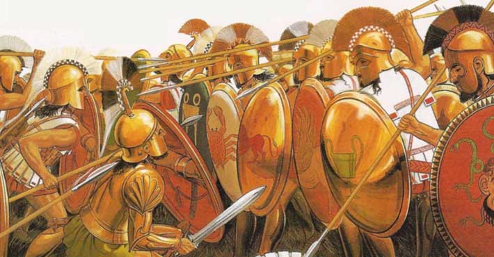 Υσιές 669 Π.Χ. Οι Αργείοι οπλίτες του Φείδωνος ταπεινώνουν τους Σπαρτιάτες