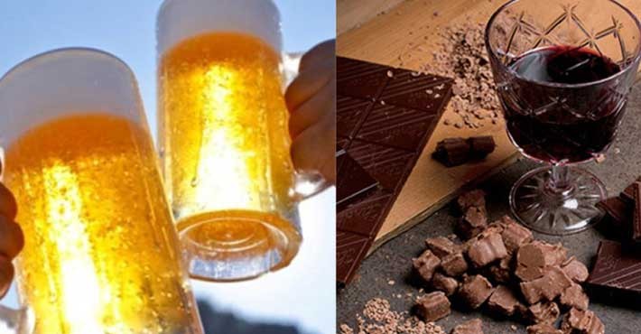 Ζουν περισσότερο όσοι απολαμβάνουν μπύρα, κρασί και σοκολάτα