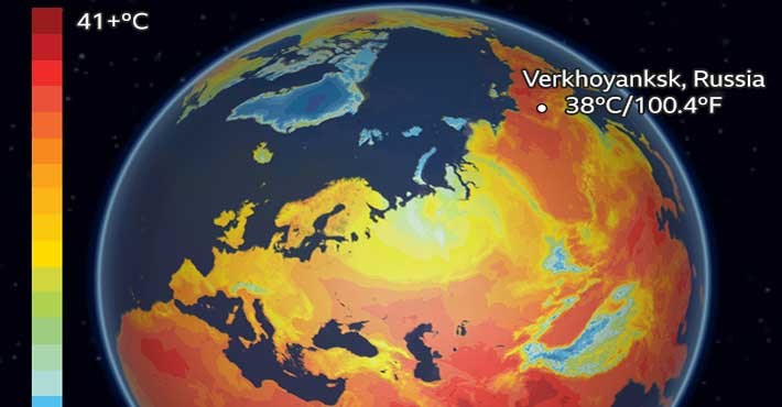 Στα όρια του πανικού για την ανθρωπότητα, Θερμοκρασία 38 βαθμών στη Σιβηρία